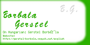 borbala gerstel business card